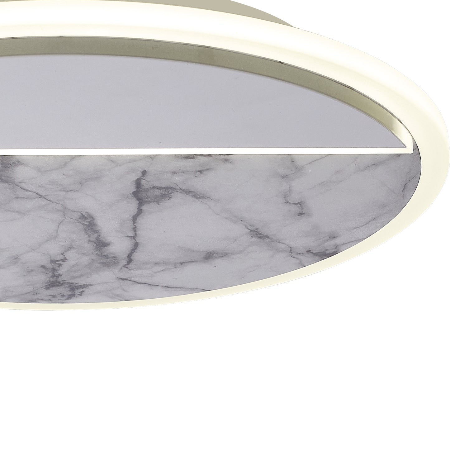 Marmol Ceiling Round, 30W LED, 3000K, 2100lm, White Marble/White, 3yrs Warranty by Mantra