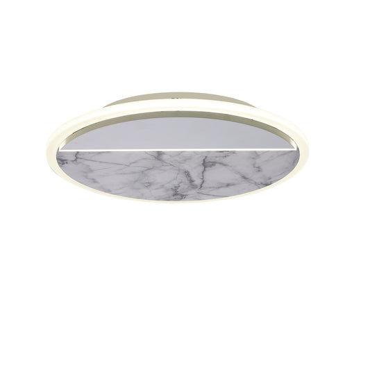 Marmol Ceiling Round, 30W LED, 3000K, 2100lm, White Marble/White, 3yrs Warranty by Mantra