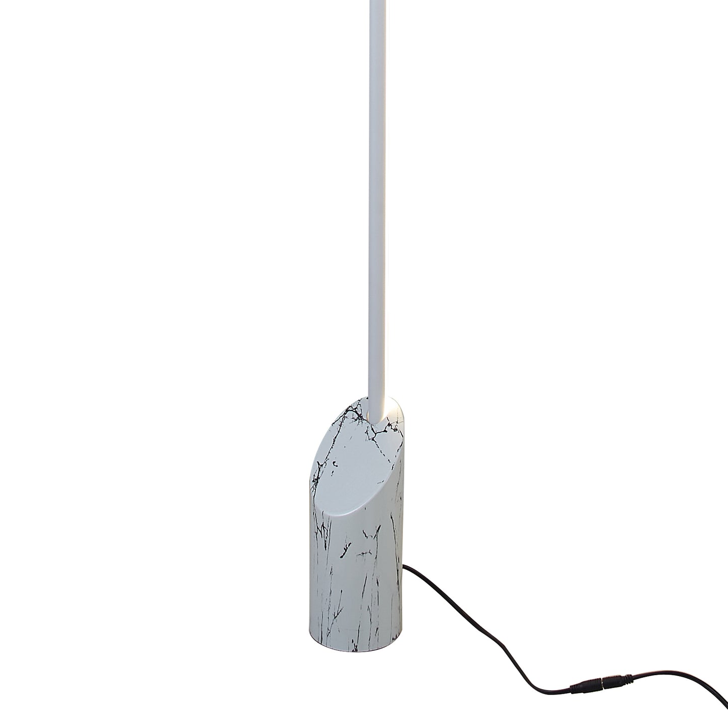 Marmol Floor Lamp, 28W LED, 3000K, 1680lm, White Marble/White, 3yrs Warranty by Mantra