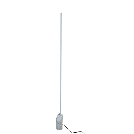 Marmol Floor Lamp, 28W LED, 3000K, 1680lm, White Marble/White, 3yrs Warranty by Mantra