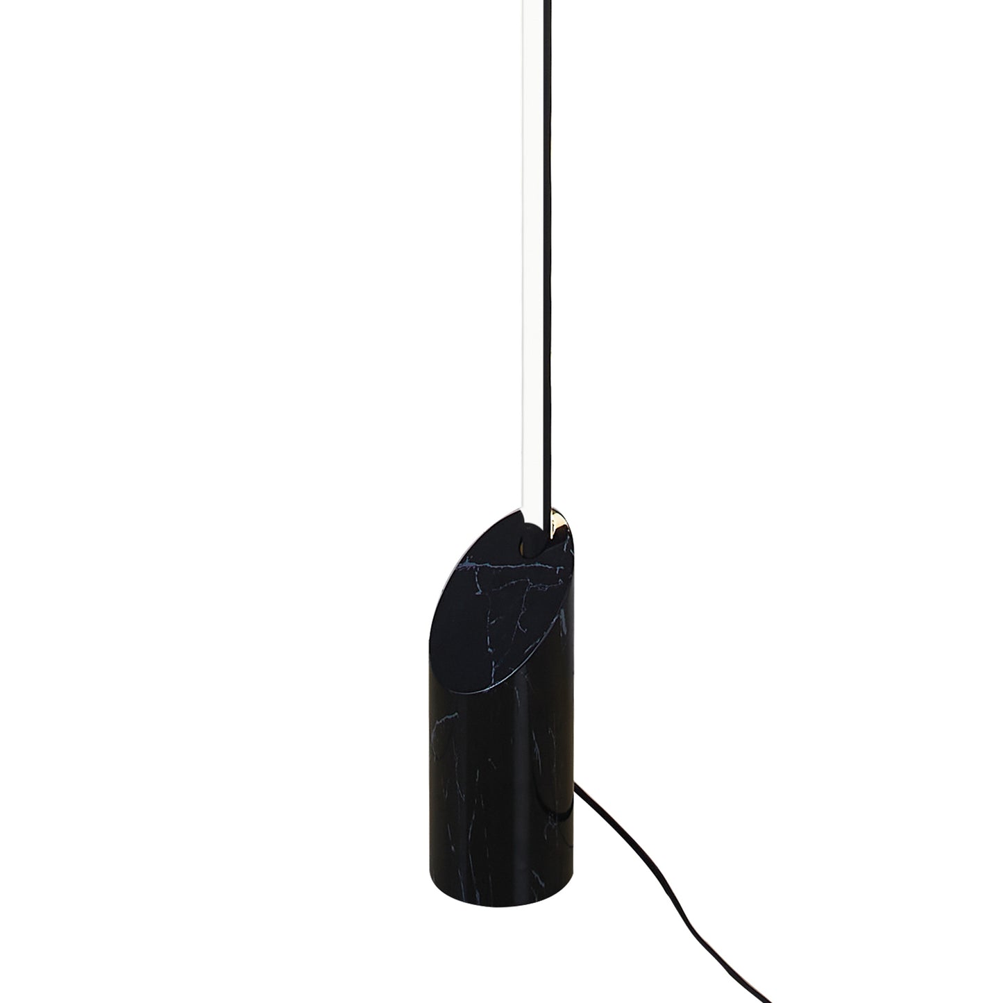 Marmol Floor Lamp, 28W LED, 3000K, 1680lm, Black Marble/Black, 3yrs Warranty by Mantra