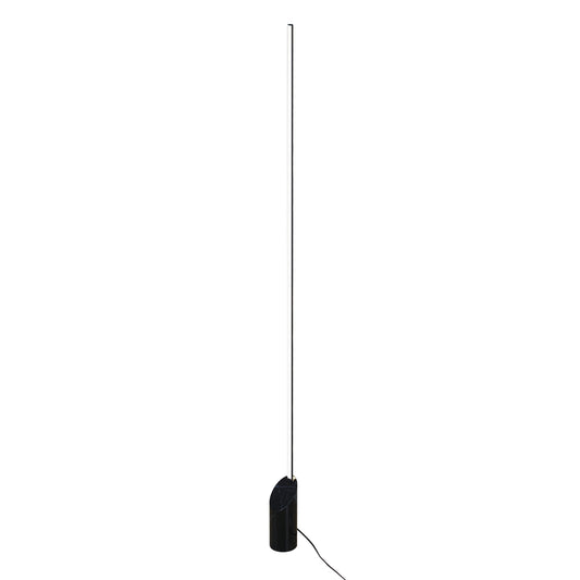 Marmol Floor Lamp, 28W LED, 3000K, 1680lm, Black Marble/Black, 3yrs Warranty by Mantra