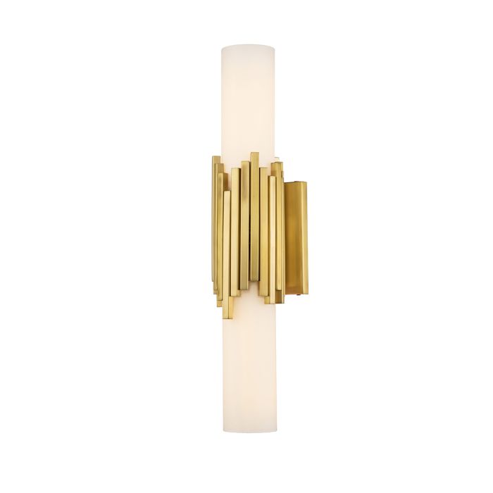 Marvelle 2 lt Wall Light - Aged Brass