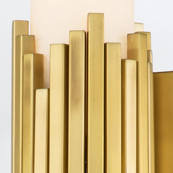 Marvelle 2 lt Wall Light - Aged Brass