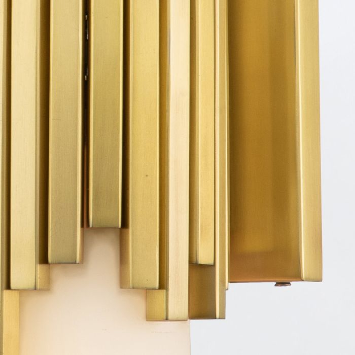 Marvelle 2 lt Wall Light - Aged Brass