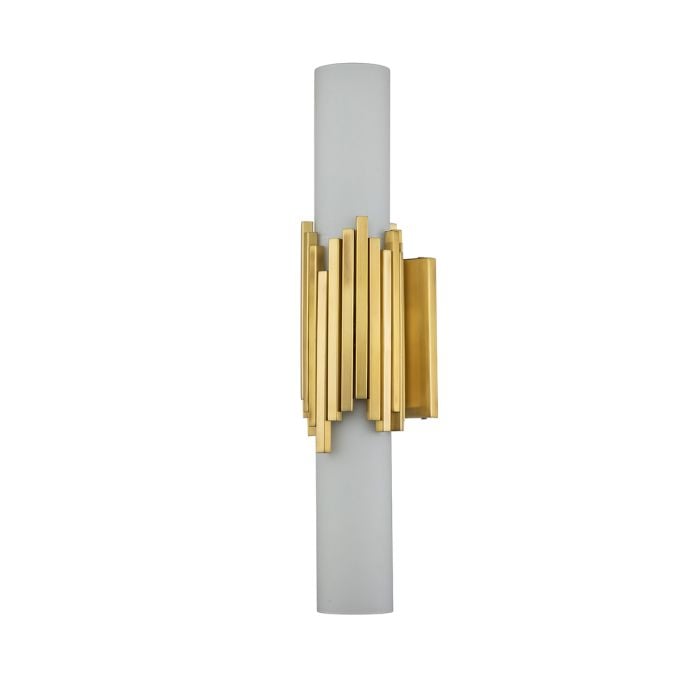 Marvelle 2 lt Wall Light - Aged Brass