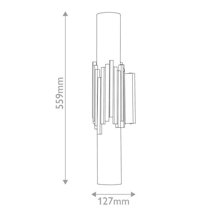 Marvelle 2 lt Wall Light - Aged Brass