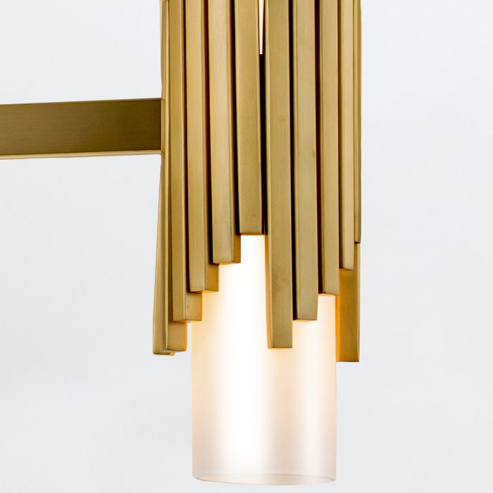 Marvele 8 lt Chandelier - Aged Brass