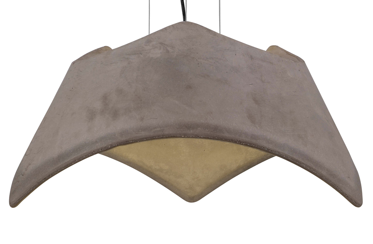 Maui Pendant 3 Light E27, Cement Effect / Polished Chrome by Mantra