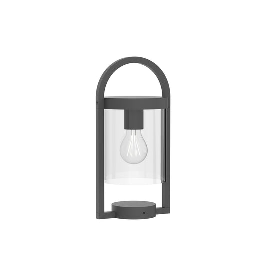 Maya Pedestal Lamp, 1 x E27, IP54, Anthracite, 2yrs Warranty by Mantra