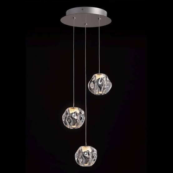 Ciottolo 3 LT Round Pendant Chrome Illuminati Light