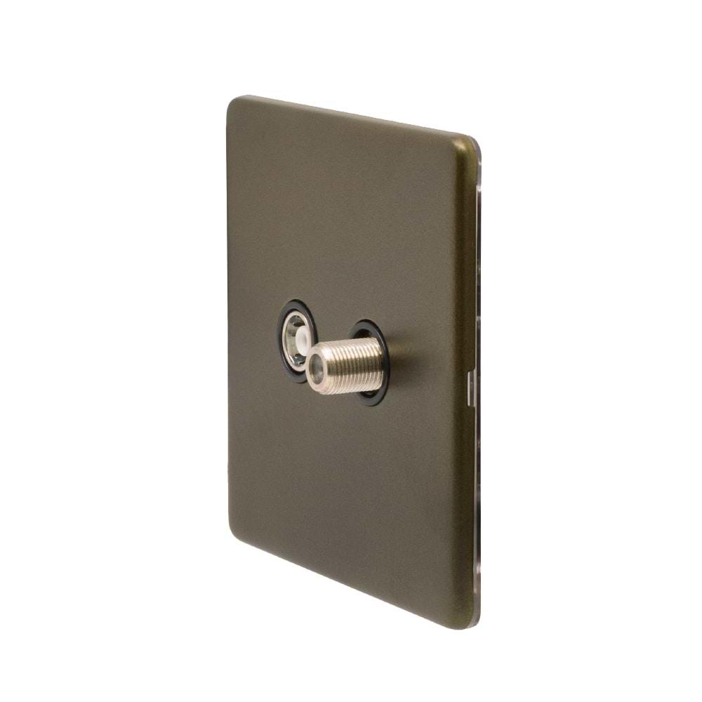 The Eton Collection Bronze TV& Satellite Socket Screwless