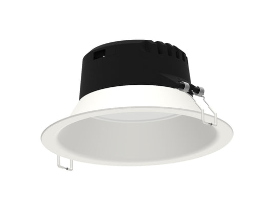 Medano Round 23.3cm, LED Downlight, 21W, 3000K, 1900lm, White, Cut Out 206mm, Driver Included, 3yrs Warranty by Mantra