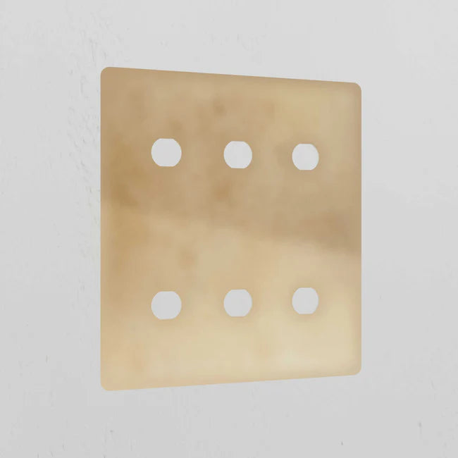 Corston 6g Antique Brass Switch Plate