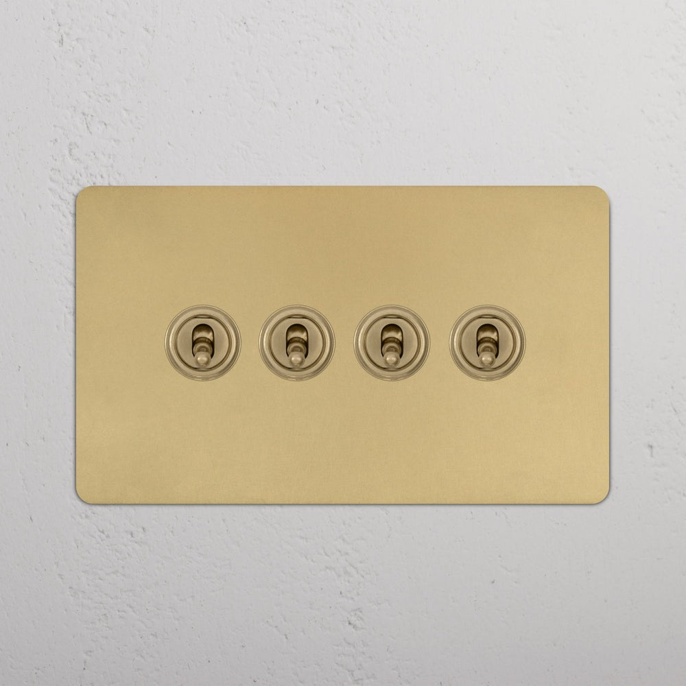 Corston 4G Two Way Toggle Switch Antique Brass