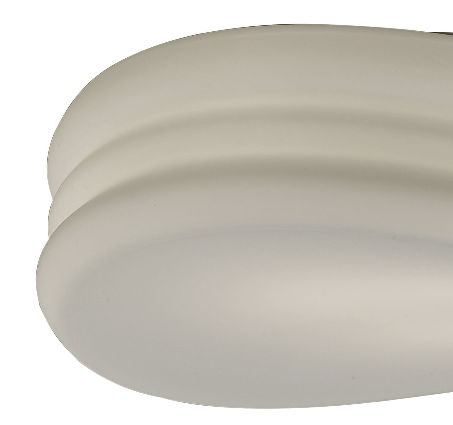 Mediterraneo Flush Ceiling / Wall 3 Light E27 Large, Frosted White Glass by Mantra