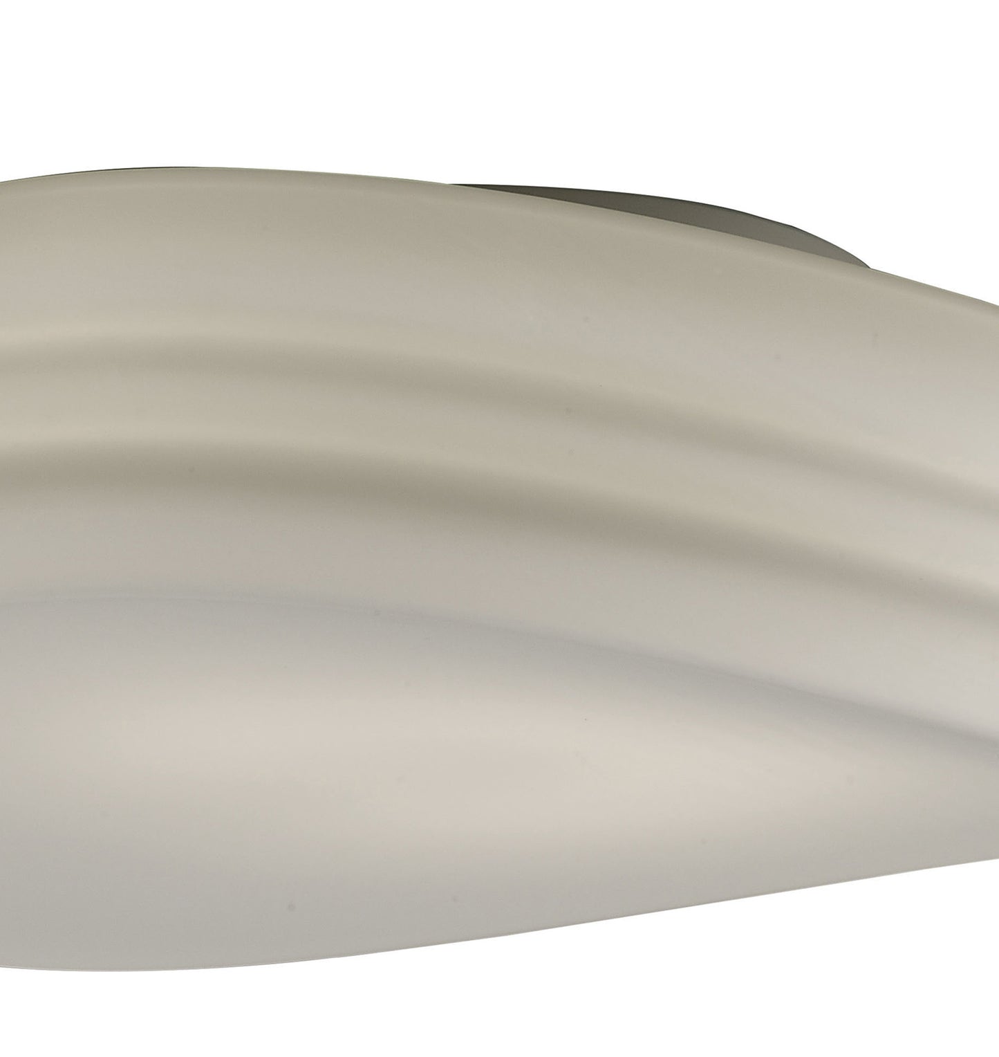 Mediterraneo Flush Ceiling / Wall 3 Light E27 Large, Frosted White Glass by Mantra