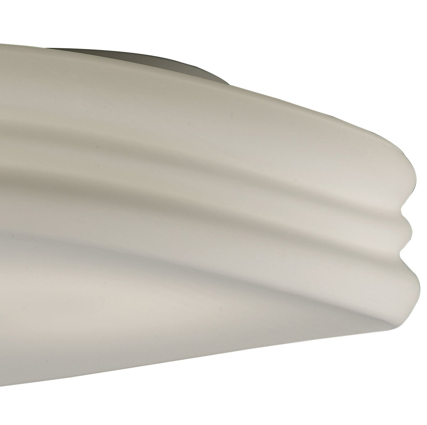 Mediterraneo Flush Ceiling / Wall 3 Light E27 Large, Frosted White Glass by Mantra