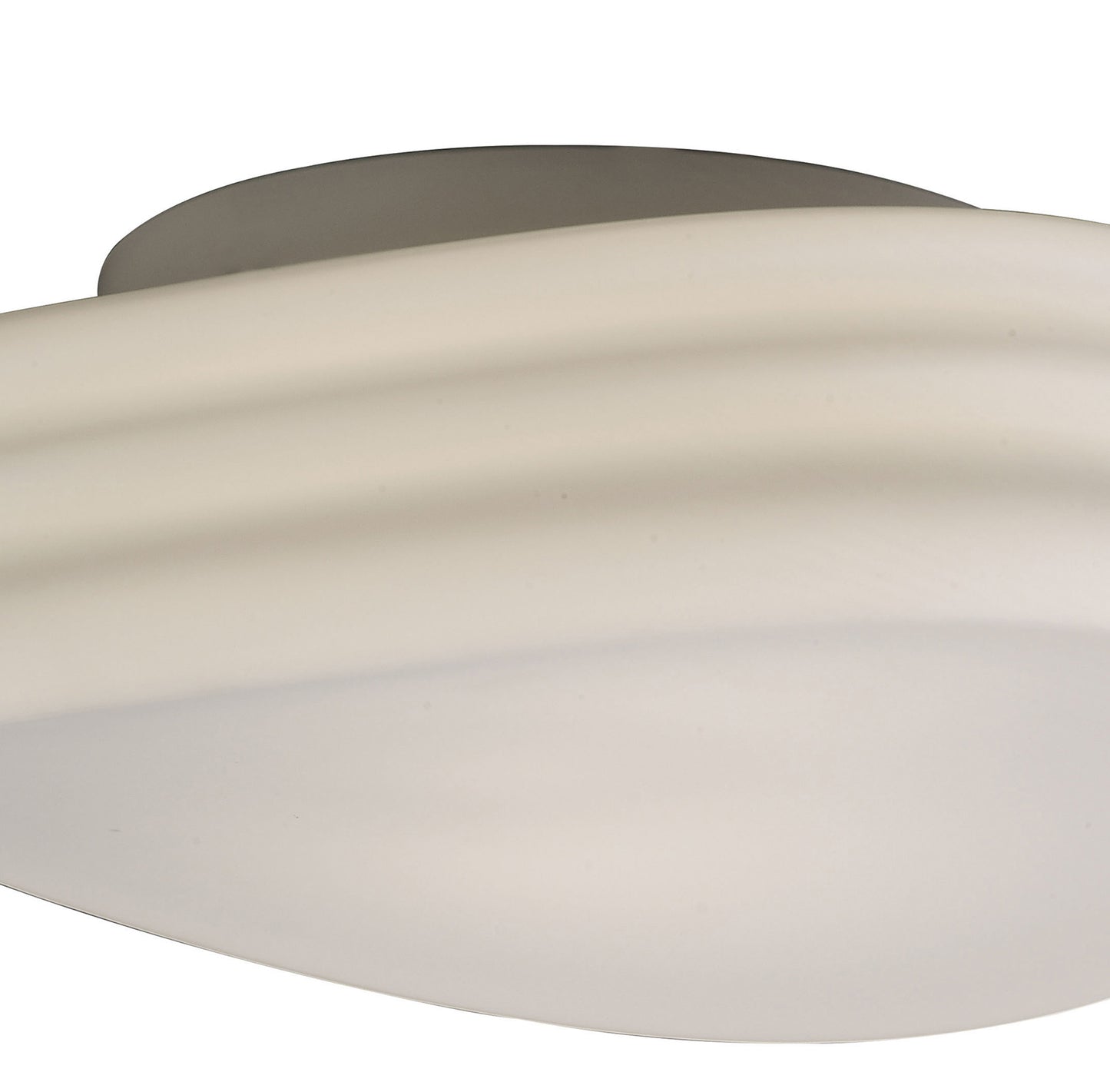 Mediterraneo Flush Ceiling / Wall 2 Light E27 Medium, Frosted White Glass by Mantra