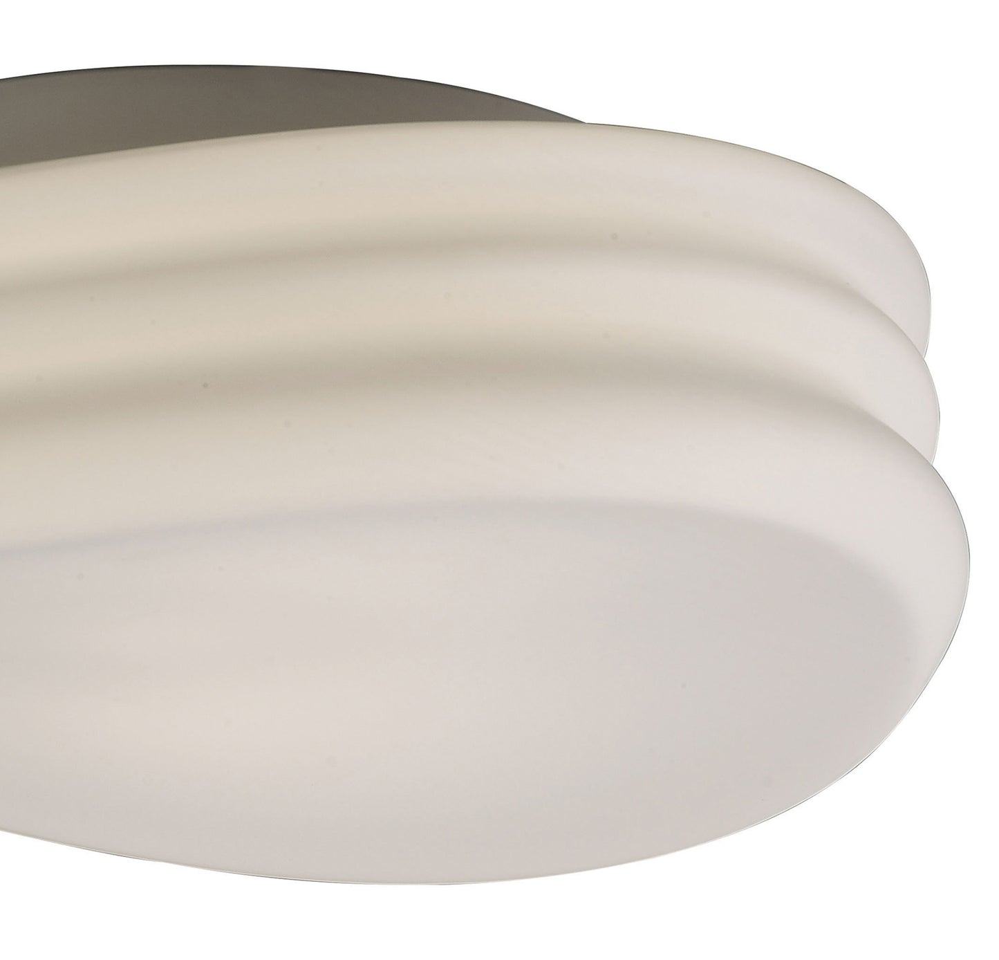 Mediterraneo Flush Ceiling / Wall 2 Light E27 Medium, Frosted White Glass by Mantra