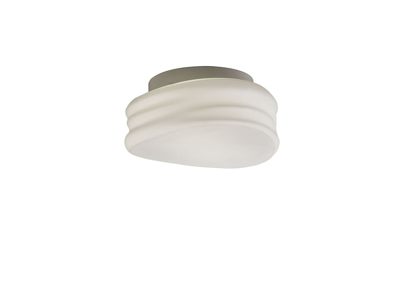 Mediterraneo Ceiling / Wall 2 Light GU10 Small, Frosted White Glass, CFL Lamps INCLUDED by Mantra