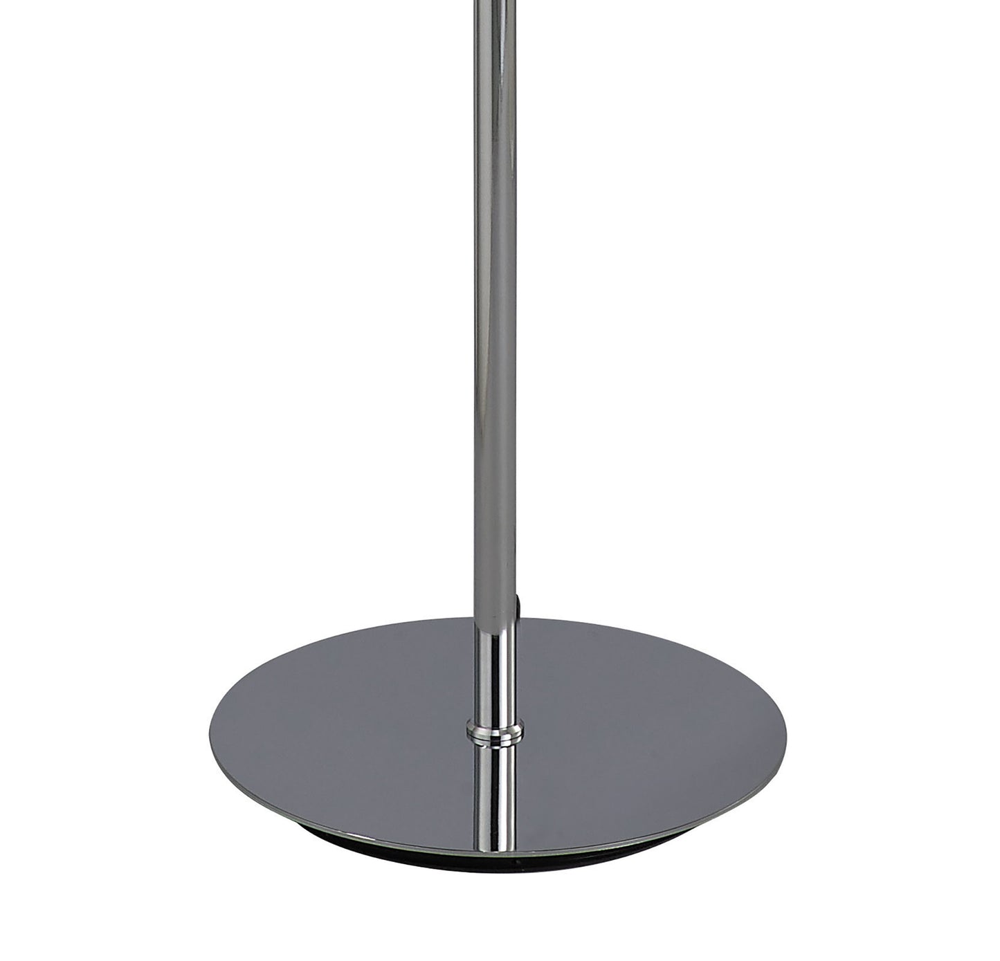 Mediterraneo Floor Lamp 2 Light E27, Polished Chrome / Frosted White Glass by Mantra