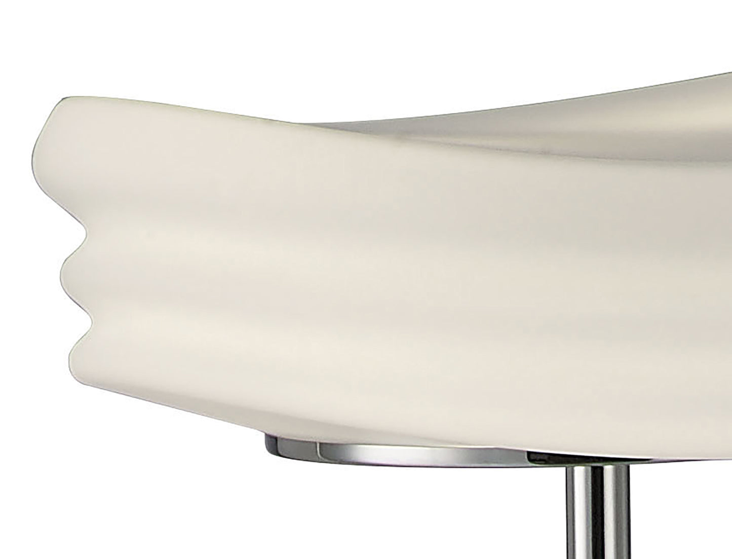 Mediterraneo Floor Lamp 2 Light E27, Polished Chrome / Frosted White Glass by Mantra