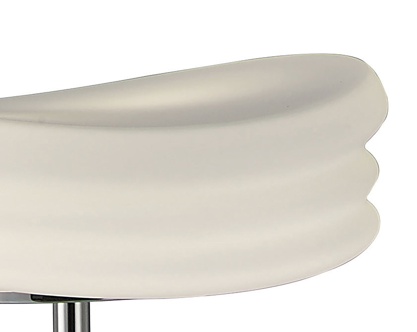 Mediterraneo Floor Lamp 2 Light E27, Polished Chrome / Frosted White Glass by Mantra