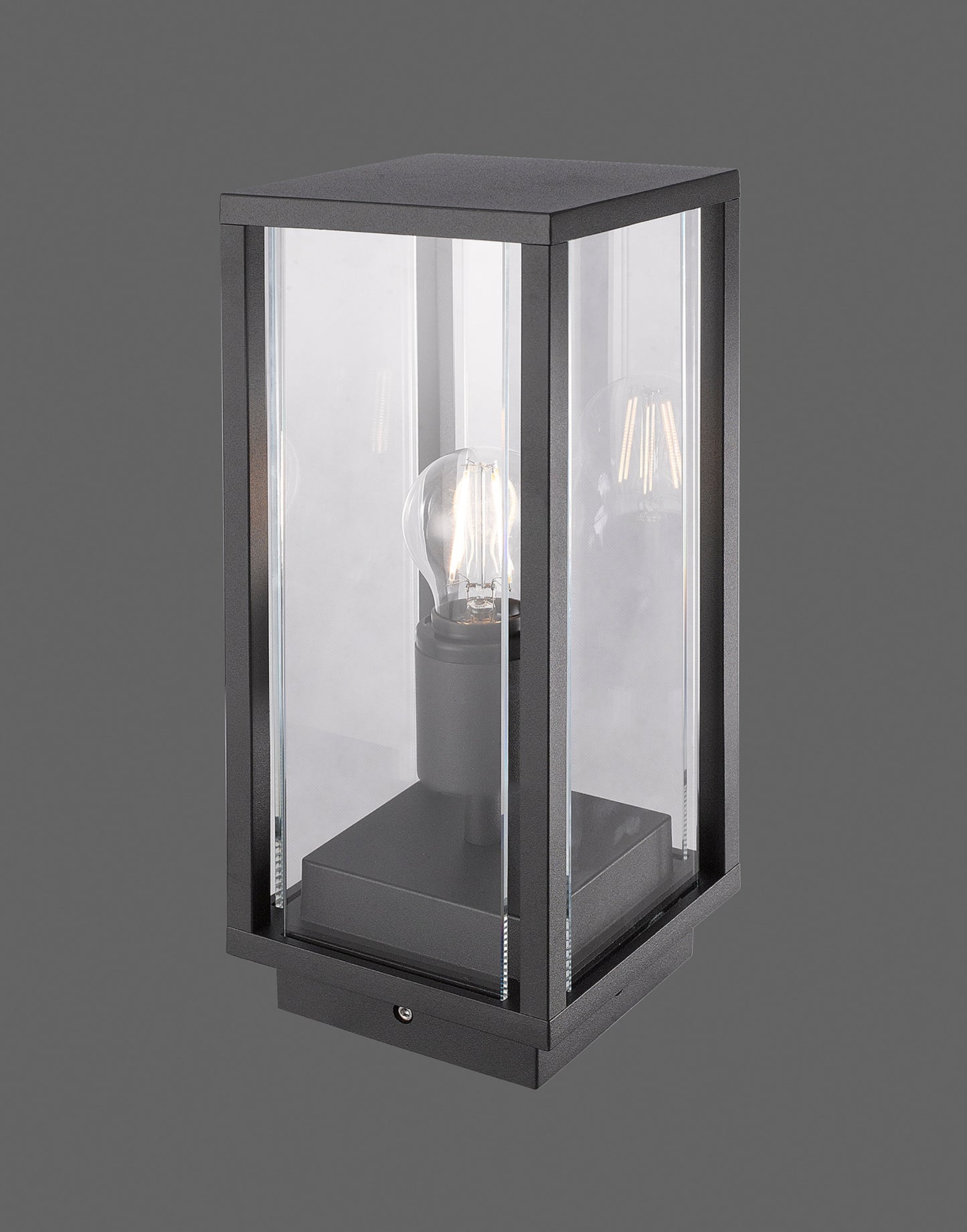 Meribel Pedestal Lamp, 1 x E27, IP54, Graphite, 2yrs Warranty by Mantra