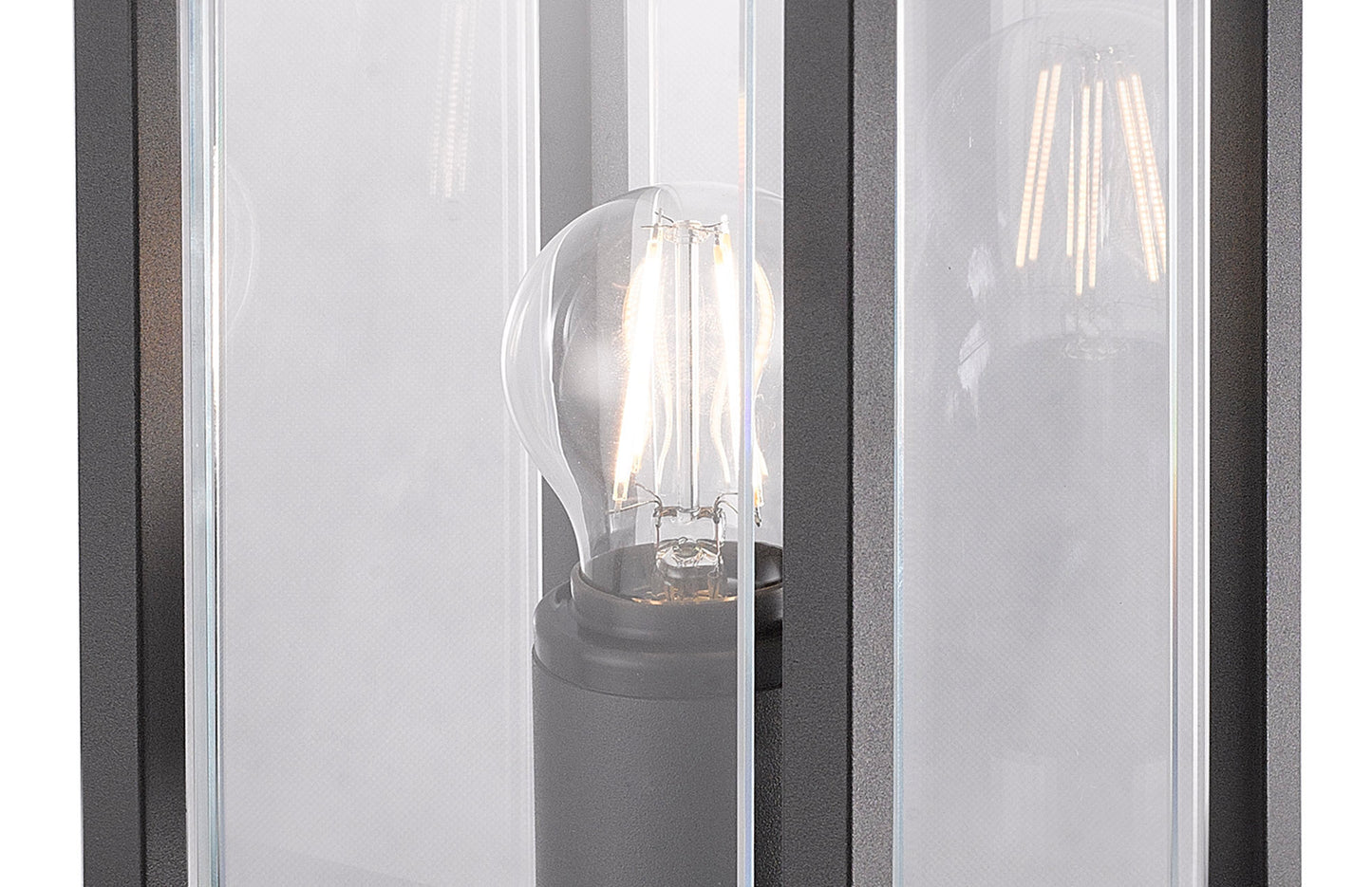 Meribel Pedestal Lamp, 1 x E27, IP54, Graphite, 2yrs Warranty by Mantra