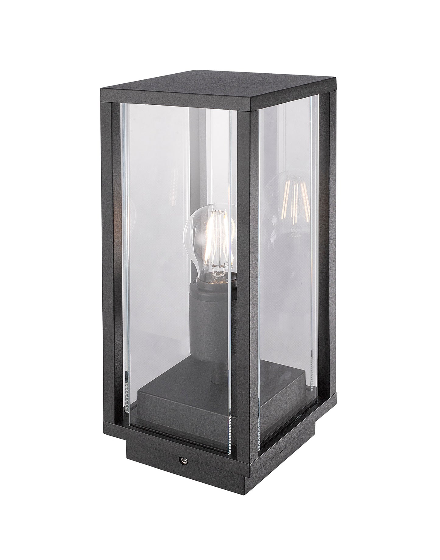 Meribel Pedestal Lamp, 1 x E27, IP54, Graphite, 2yrs Warranty by Mantra