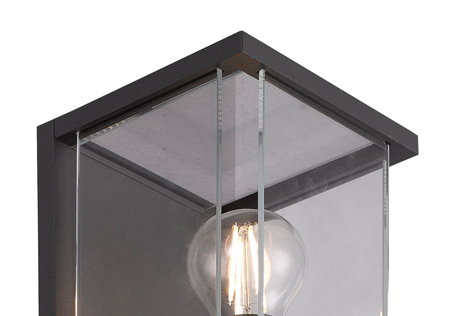 Meribel Wall Lamp, 2 x E27, IP54, Graphite, 2yrs Warranty by Mantra