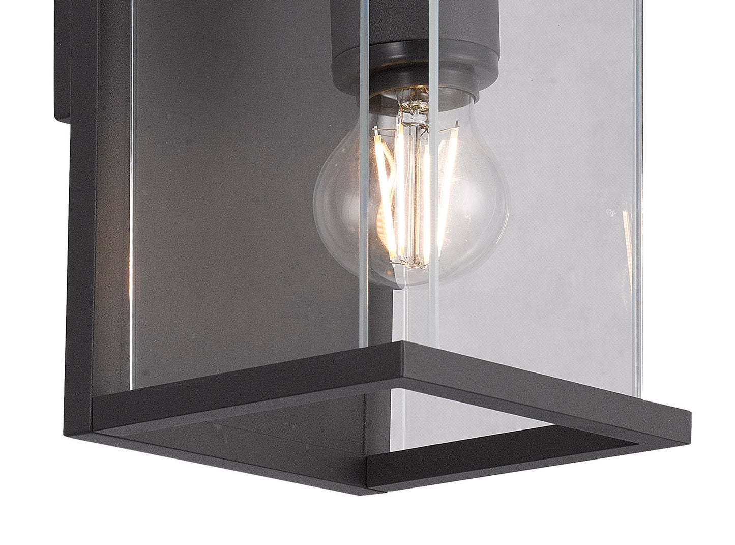 Meribel Wall Lamp, 2 x E27, IP54, Graphite, 2yrs Warranty by Mantra