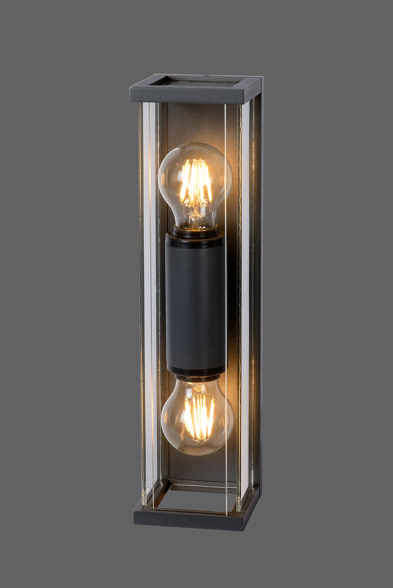 Meribel Wall Lamp 2 x E27, IP54, Graphite, 2 Years Warranty by Mantra