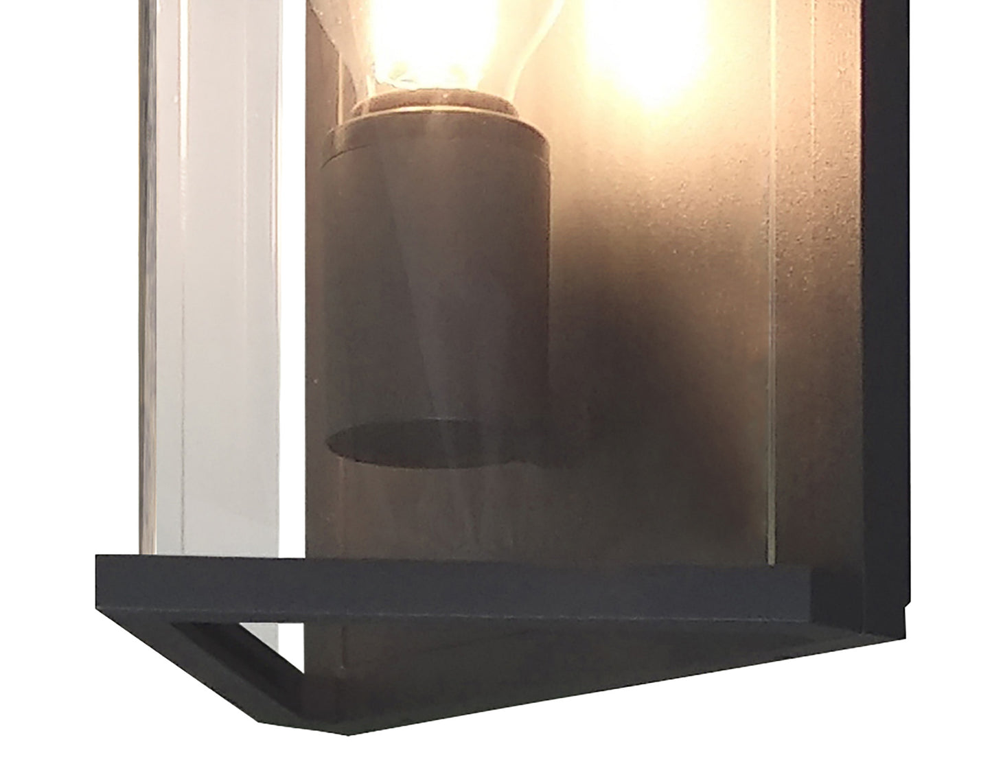 Meribel Wall Lamp 1 x E27, IP54, Graphite, 2 Years Warranty by Mantra