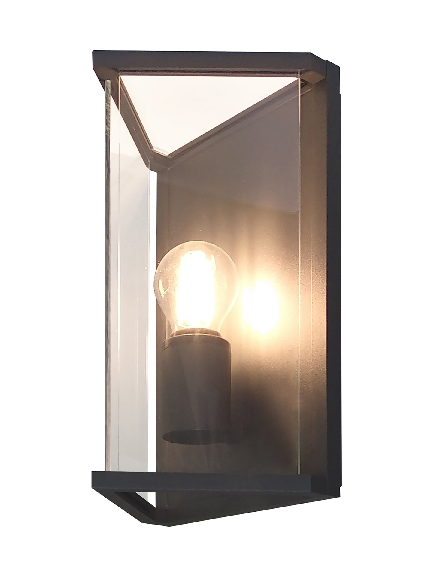 Meribel Wall Lamp 1 x E27, IP54, Graphite, 2 Years Warranty by Mantra