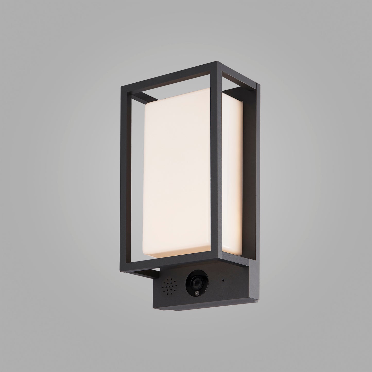 Meribel Camera/WIFI/CCT Wall Lamp, 9W LED, 2700-6000K, 530lm, IP54, Graphite, 3yrs Warranty by Mantra