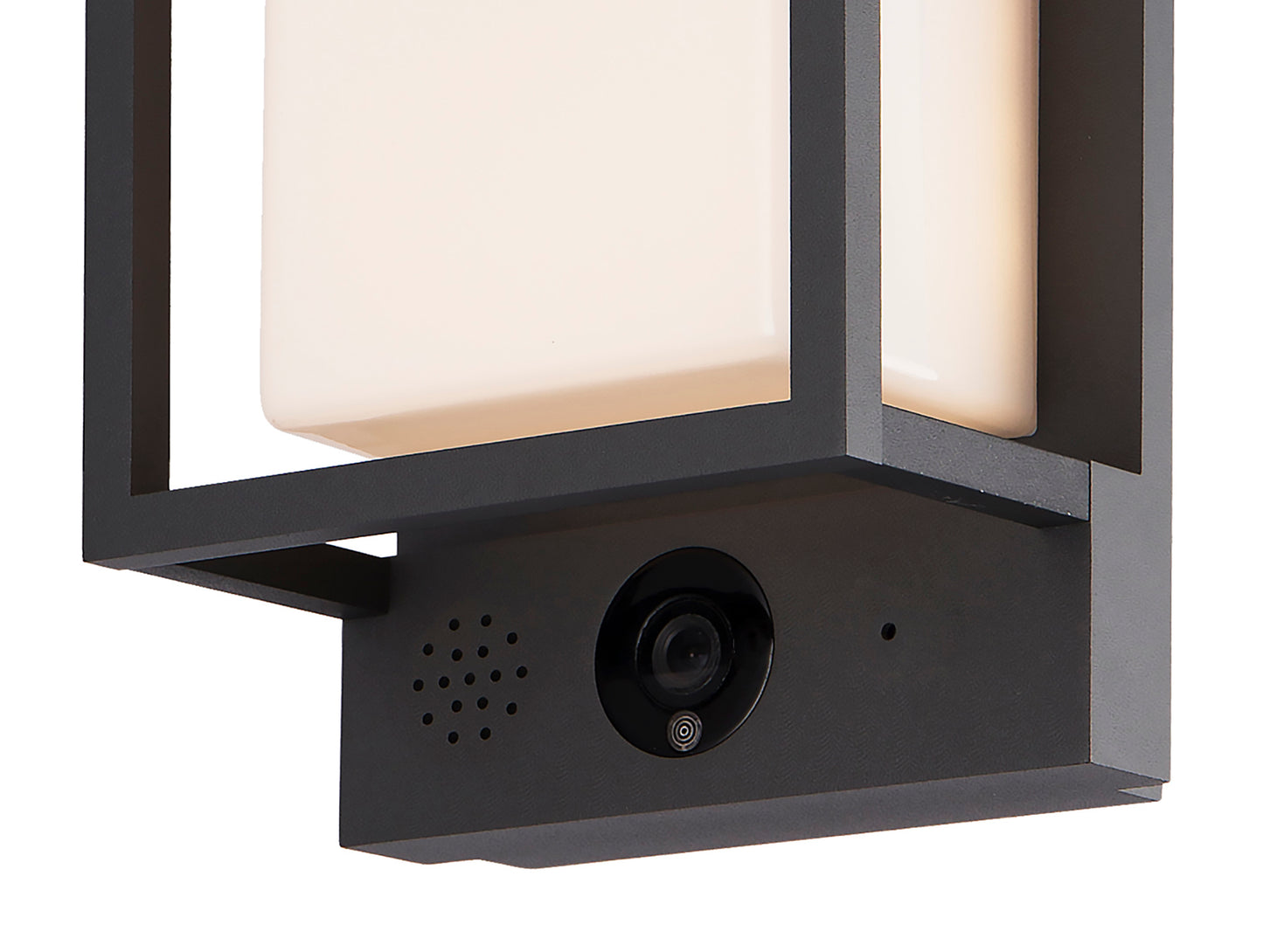 Meribel Camera/WIFI/CCT Wall Lamp, 9W LED, 2700-6000K, 530lm, IP54, Graphite, 3yrs Warranty by Mantra