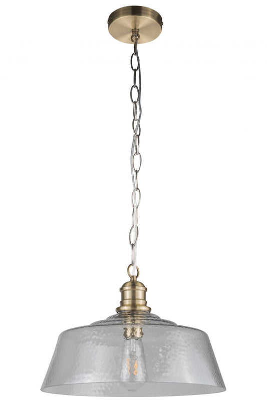 Millar1 Light Pendant Antique Brass