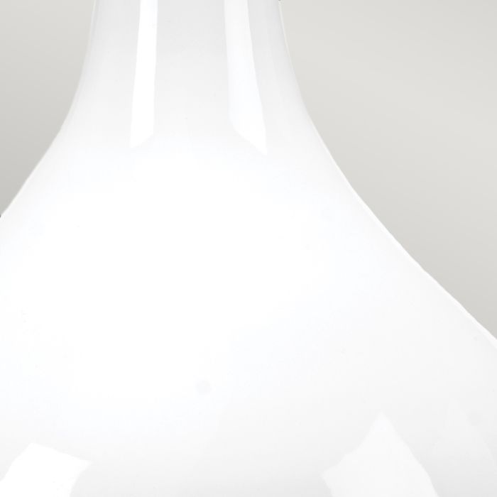 Milo 1 Light Table Lamp - Polished Nickel, White, Orange