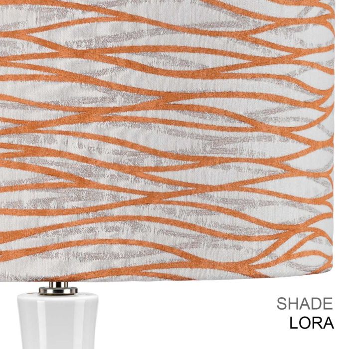 Milo 1 Light Table Lamp - Polished Nickel, White, Silver