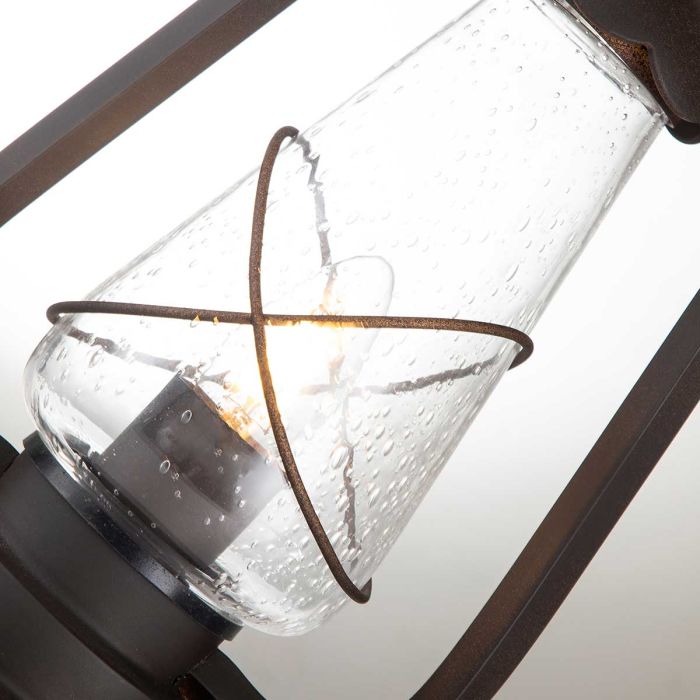 Miners 1 Light Pedestal Lantern - Old Bronze