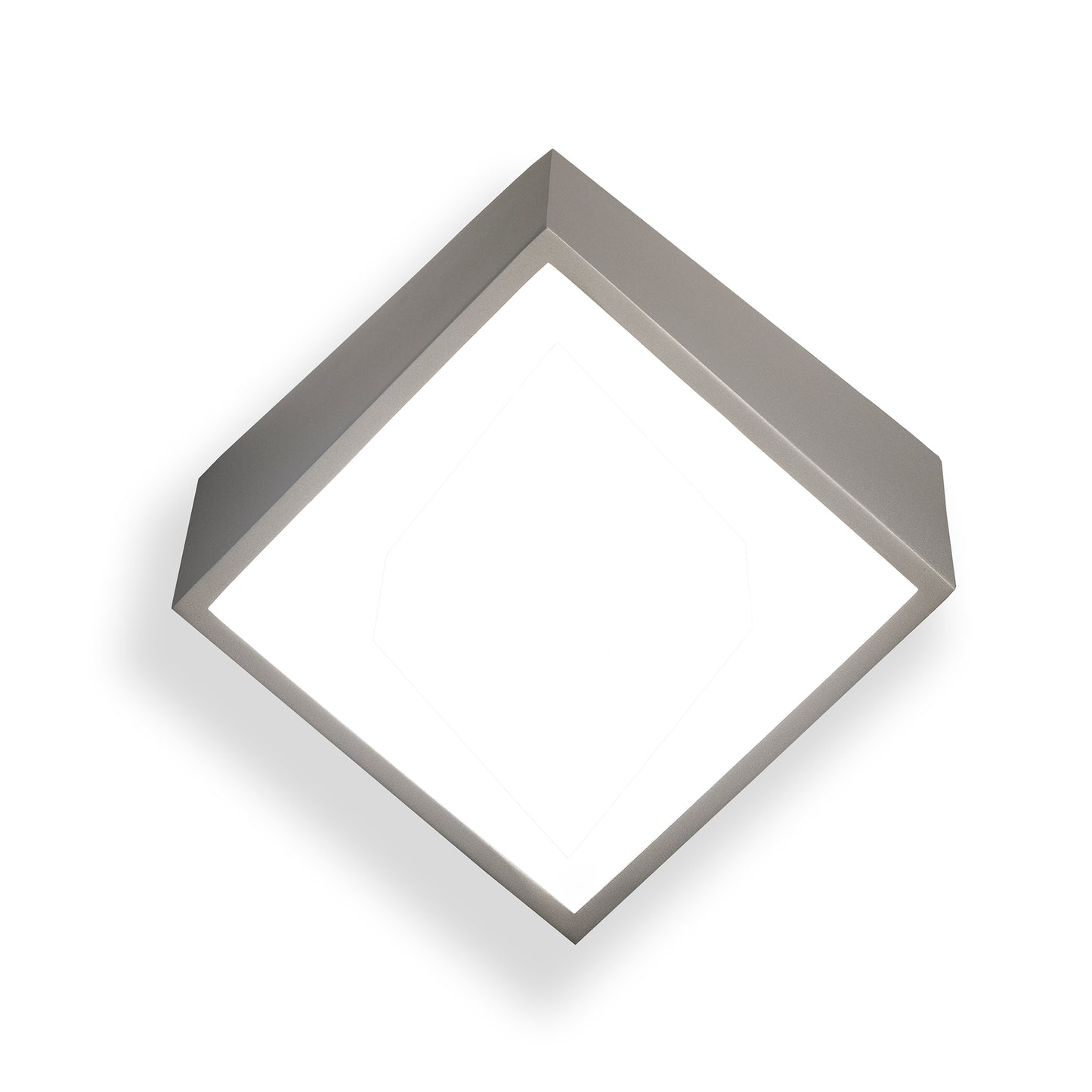 Mini IP44 Wall Light Square 2x5W G9 LED (not incl.), Silver by Mantra