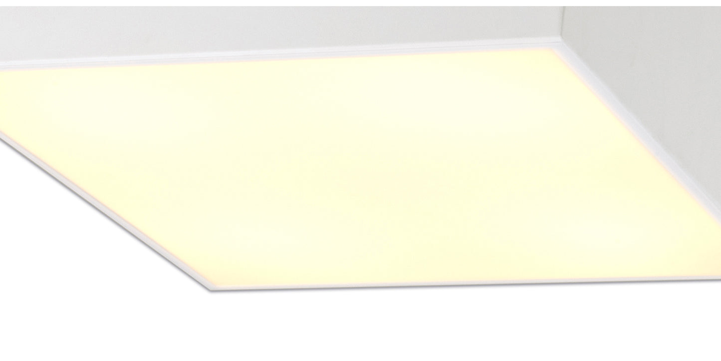 Mini Ceiling 60cm Square, 8 x E27 (Max 20W), White by Mantra