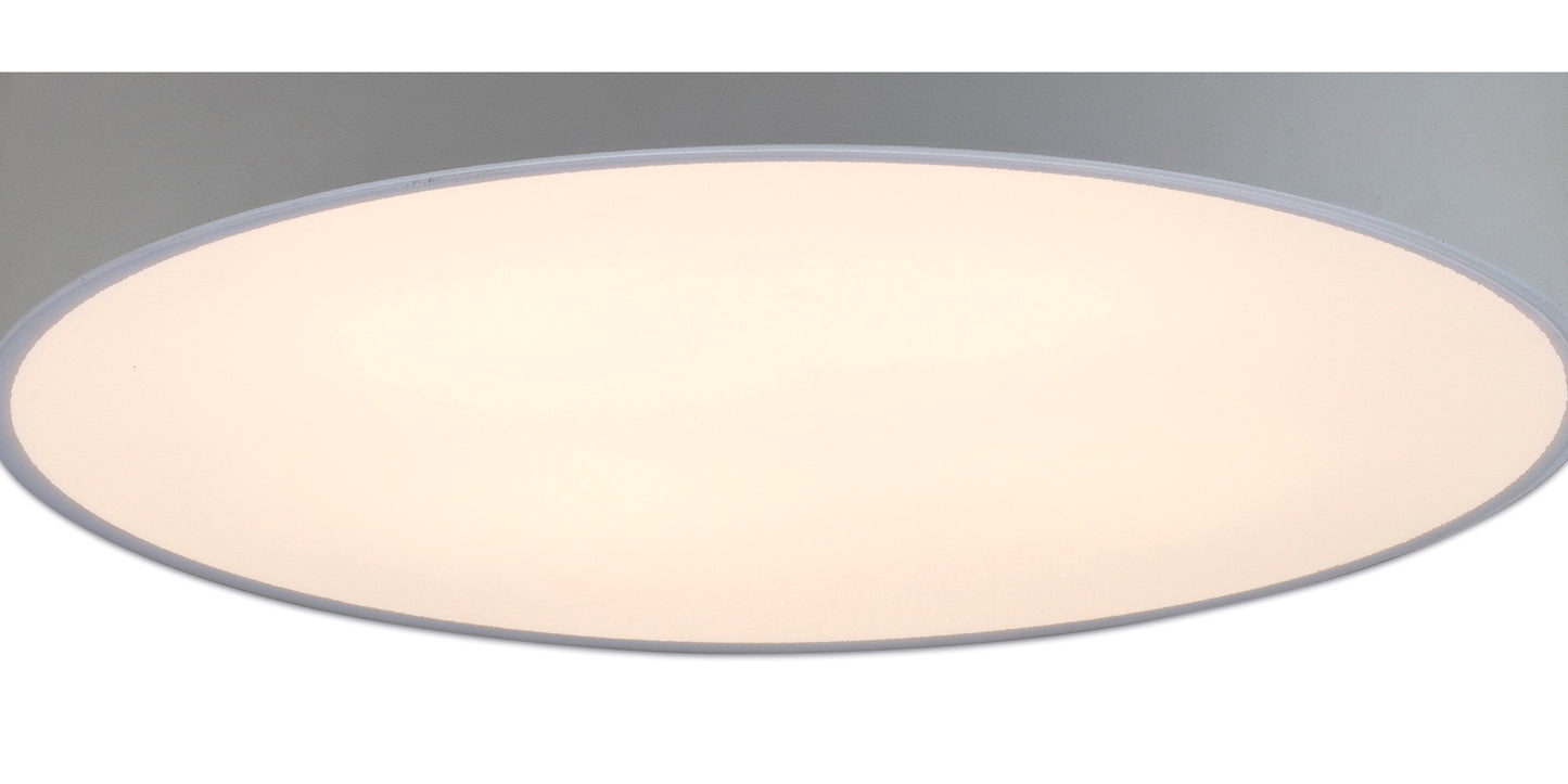 Mini Ceiling 50cm Round, 5 x E27 (Max 20W), Silver by Mantra