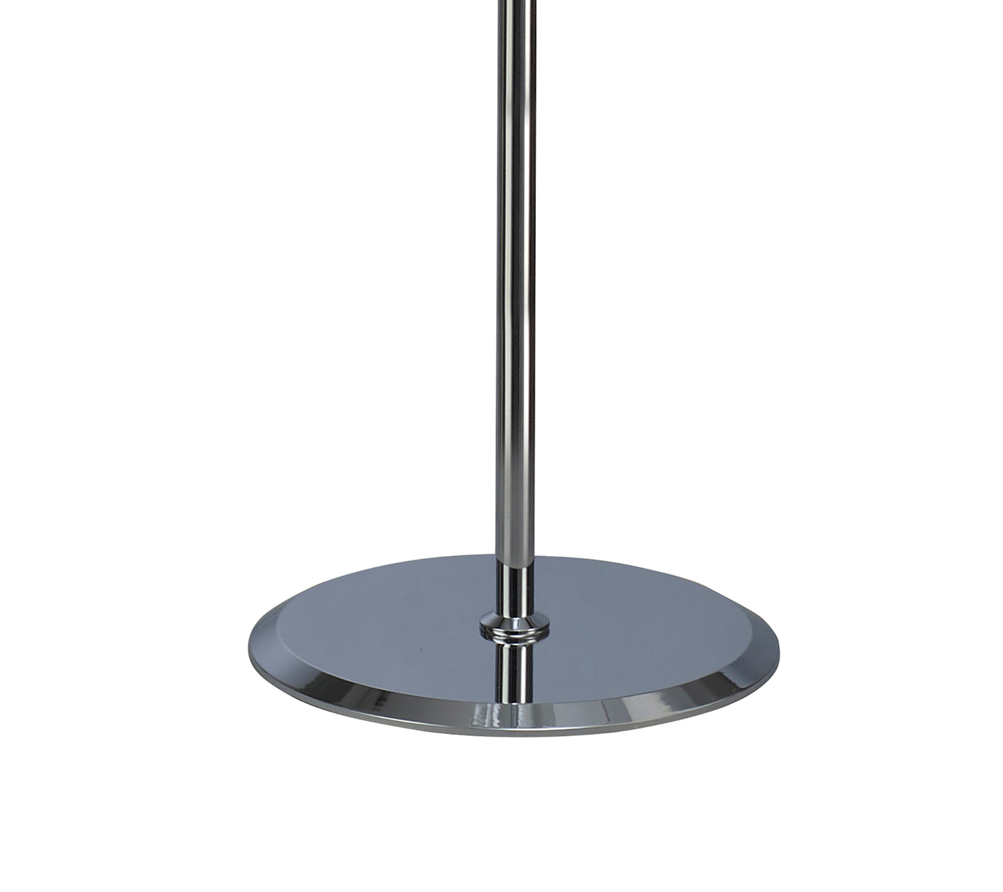 Miss Floor Lamp 3 Light E27, Gloss White/Polished Chrome by Mantra