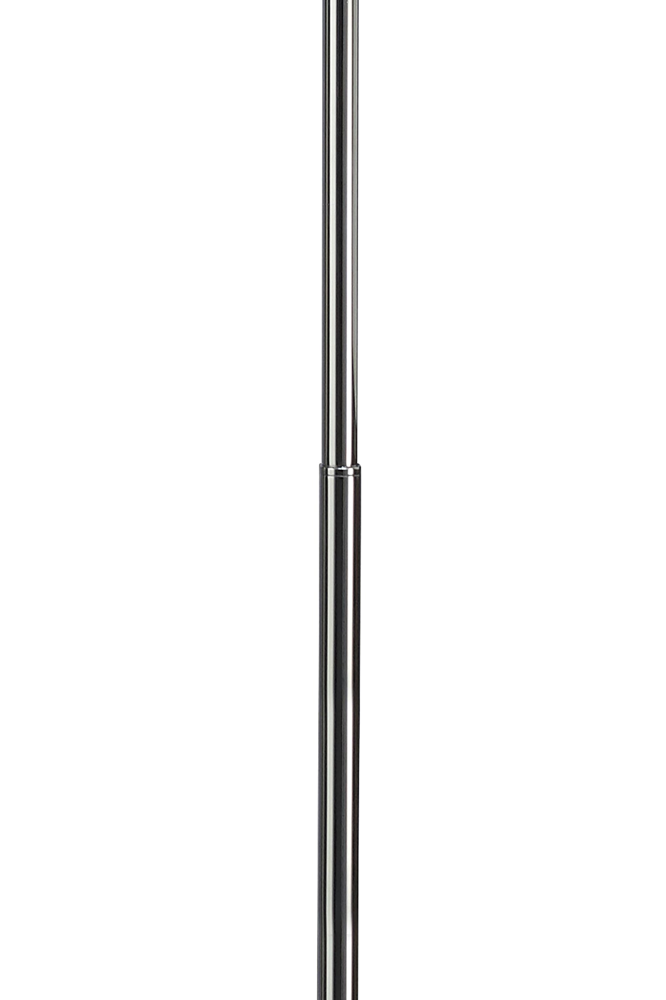 Miss Floor Lamp 3 Light E27, Gloss White/Polished Chrome by Mantra