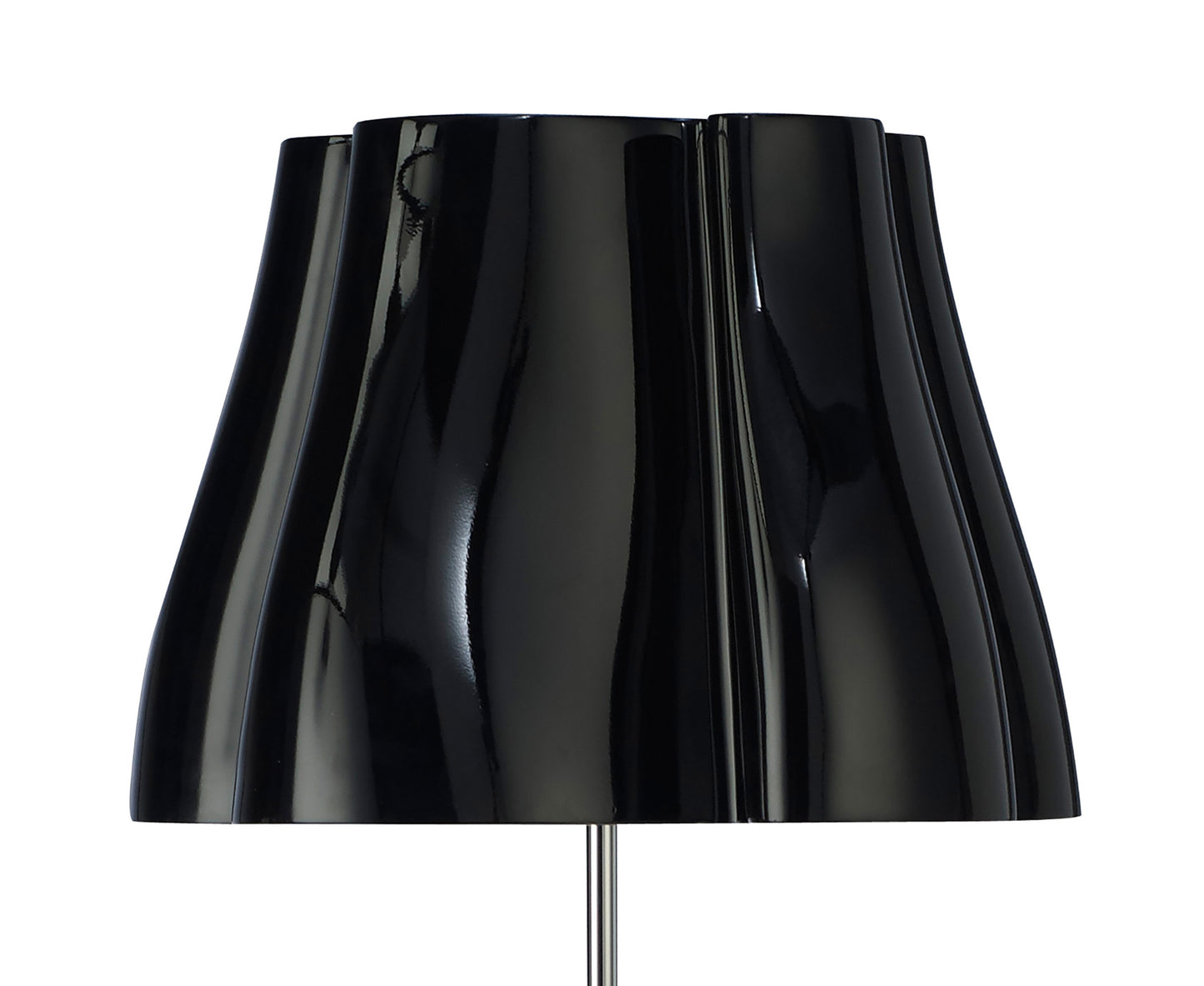 Miss Floor Lamp 3 Light E27, Gloss Black/Polished Chrome by Mantra