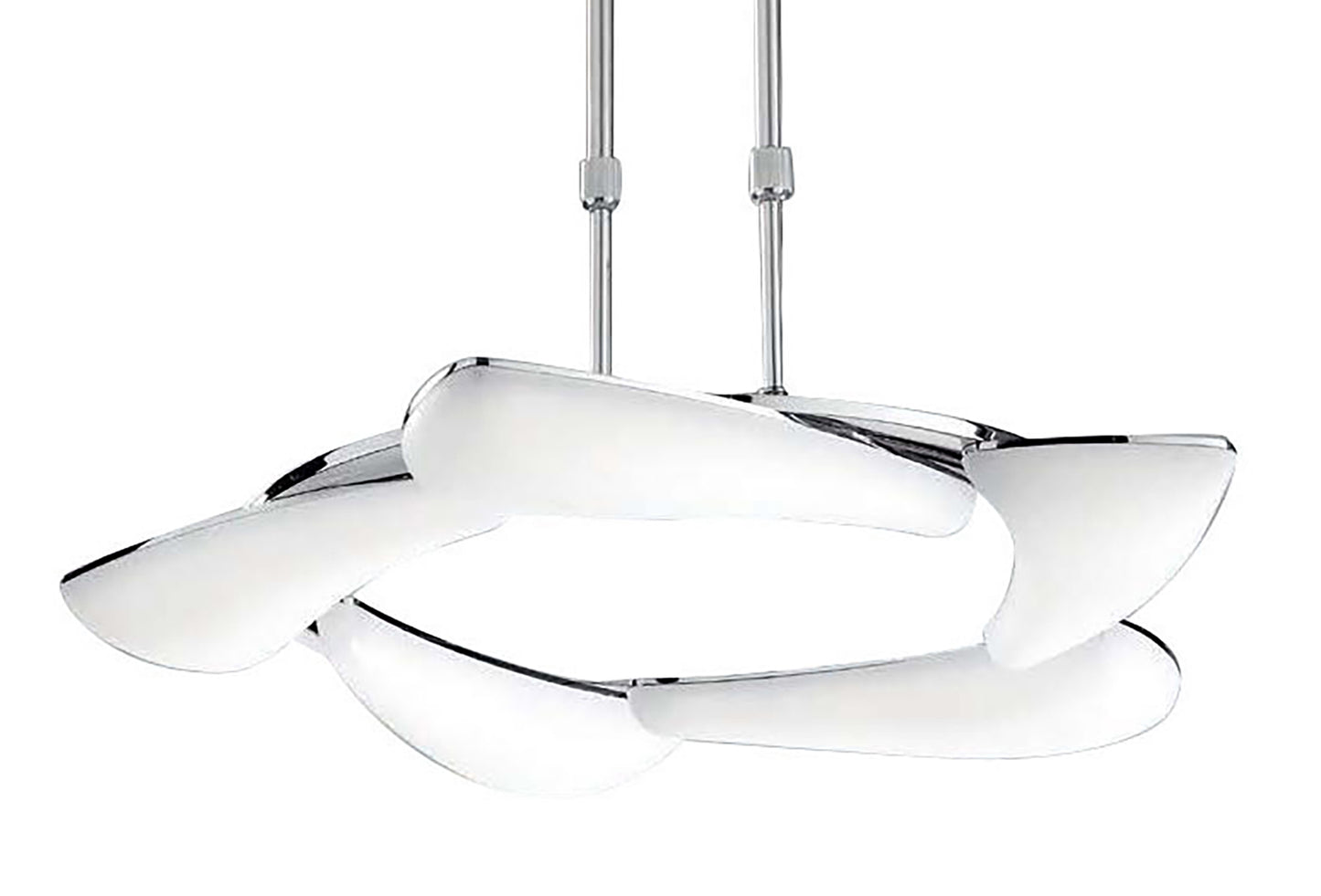 Mistral LED Telescopic 30W LED Round 3000K, 2700lm, Polished Chrome/Frosted Acrylic, 3yrs Warranty by Mantra