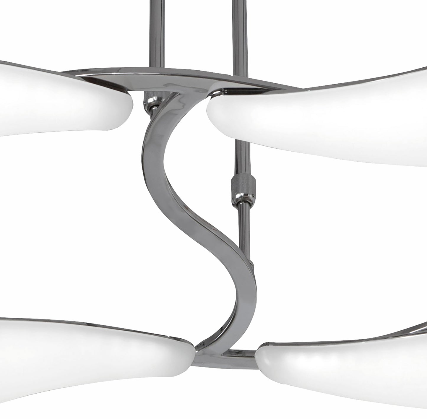 Mistral LED Telescopic 36W LED Rectangular 3000K, 3240lm, Polished Chrome/Frosted Acrylic, 3yrs Warranty by Mantra